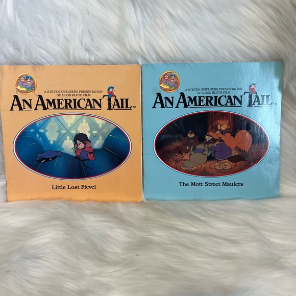 Toys An American Tail Book X 2 Little Lost Fievel The Mott Street